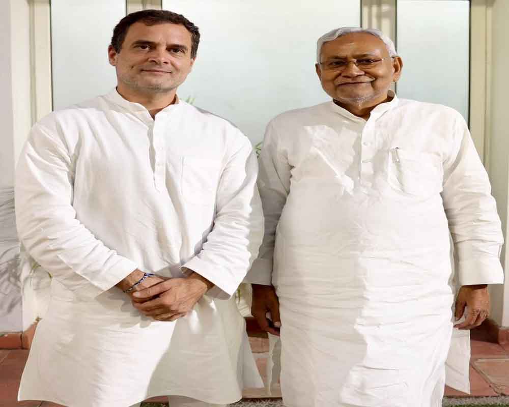 On Opp unity mission, Nitish calls on Rahul