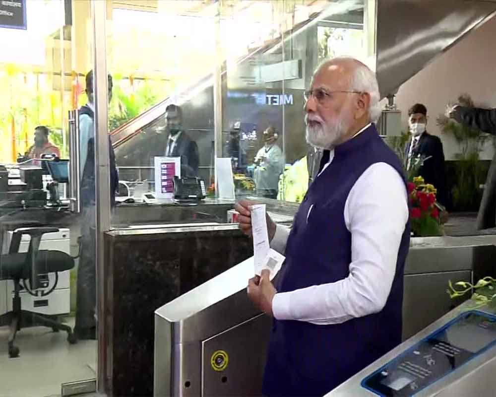 PM Modi inaugurates Pune metro rail project