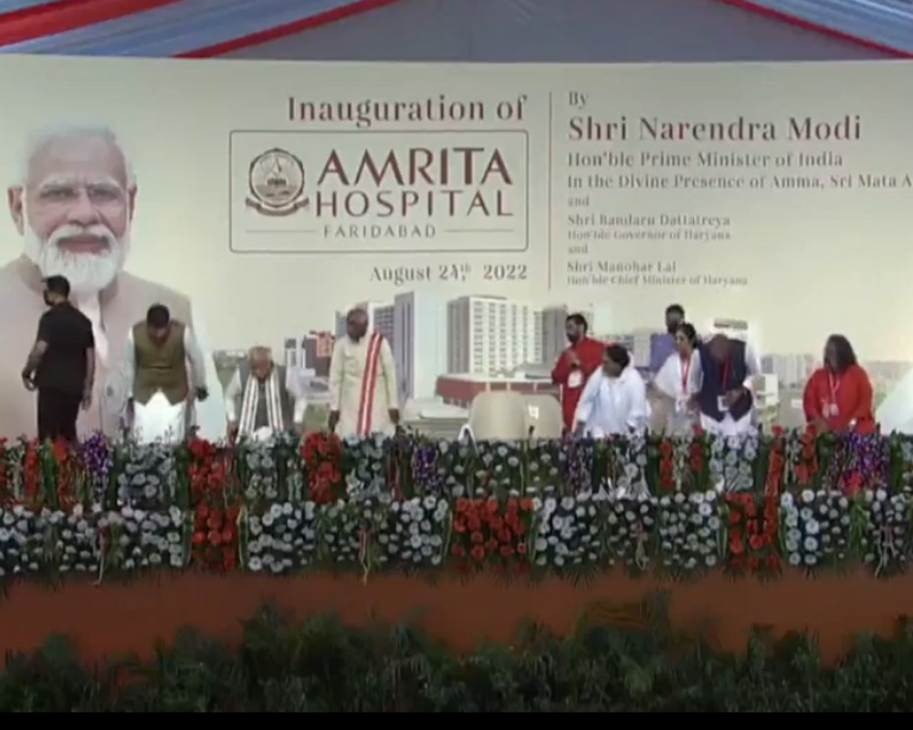 PM Narendra Modi inaugurates 2,600-bed hospital in Haryana's Faridabad