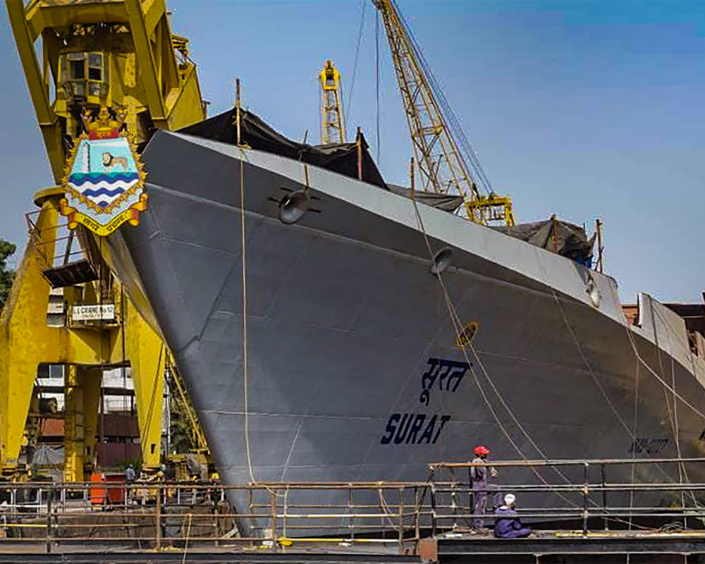 Rajnath Singh launches 2 indigenously built warships 'Surat' and 'Udaygiri', says will add might to Navy's arsenal