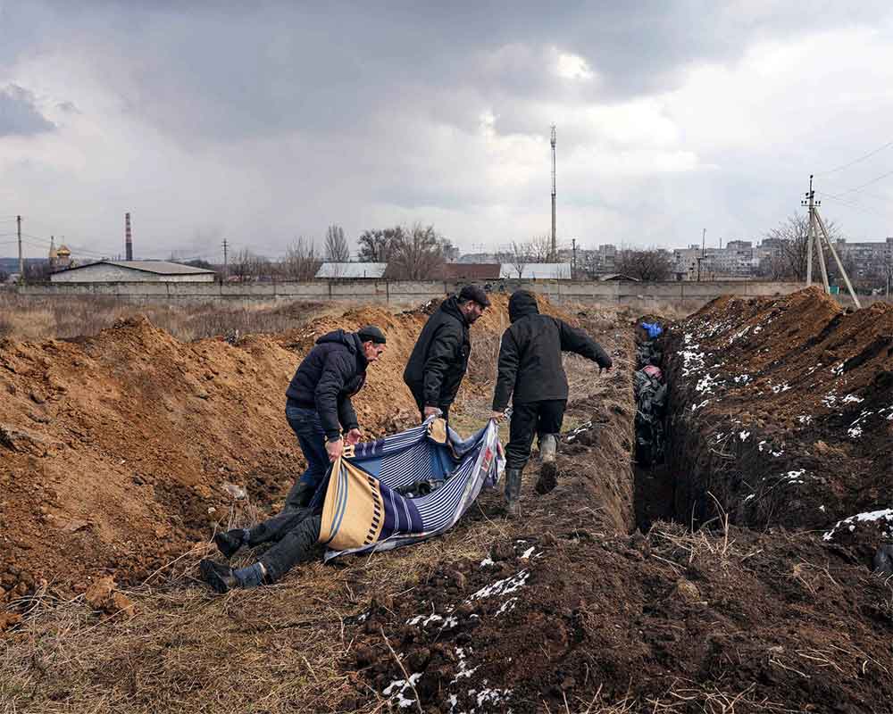 Satellite Photos Show Possible Mass Graves Near Mariupol