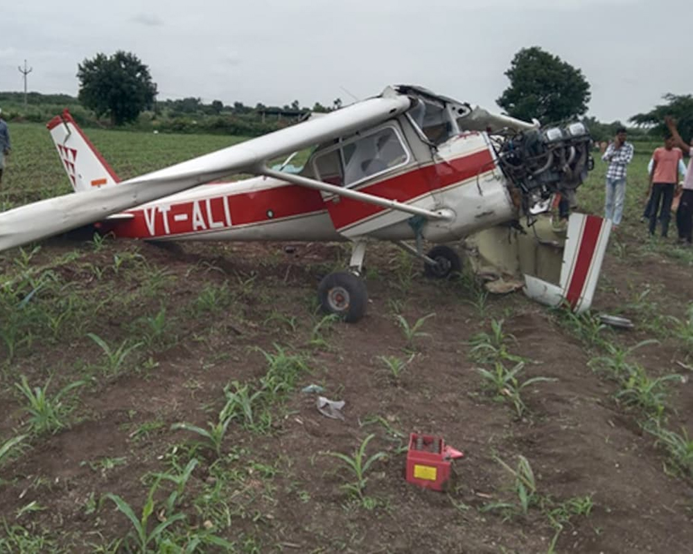 Small trainer aircraft crashes in Pune, pilot injured; DGCA begins probe