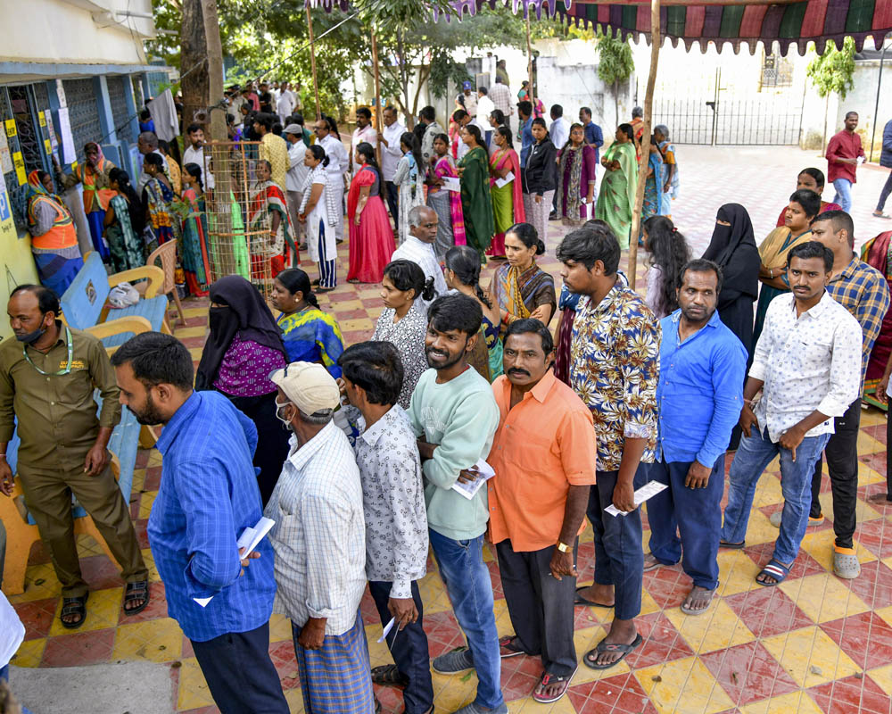 52 pc voted in Telangana till 3 PM, polling ends peacefully in left wing extremism-hit areas