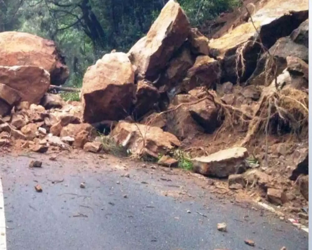 Badrinath NH blocked following landslides