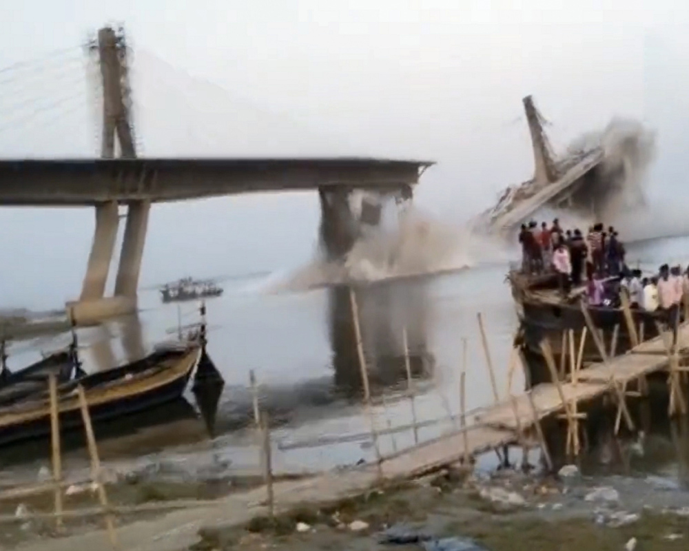 Bihar bridge collapse: Company show caused; exec engineer suspended