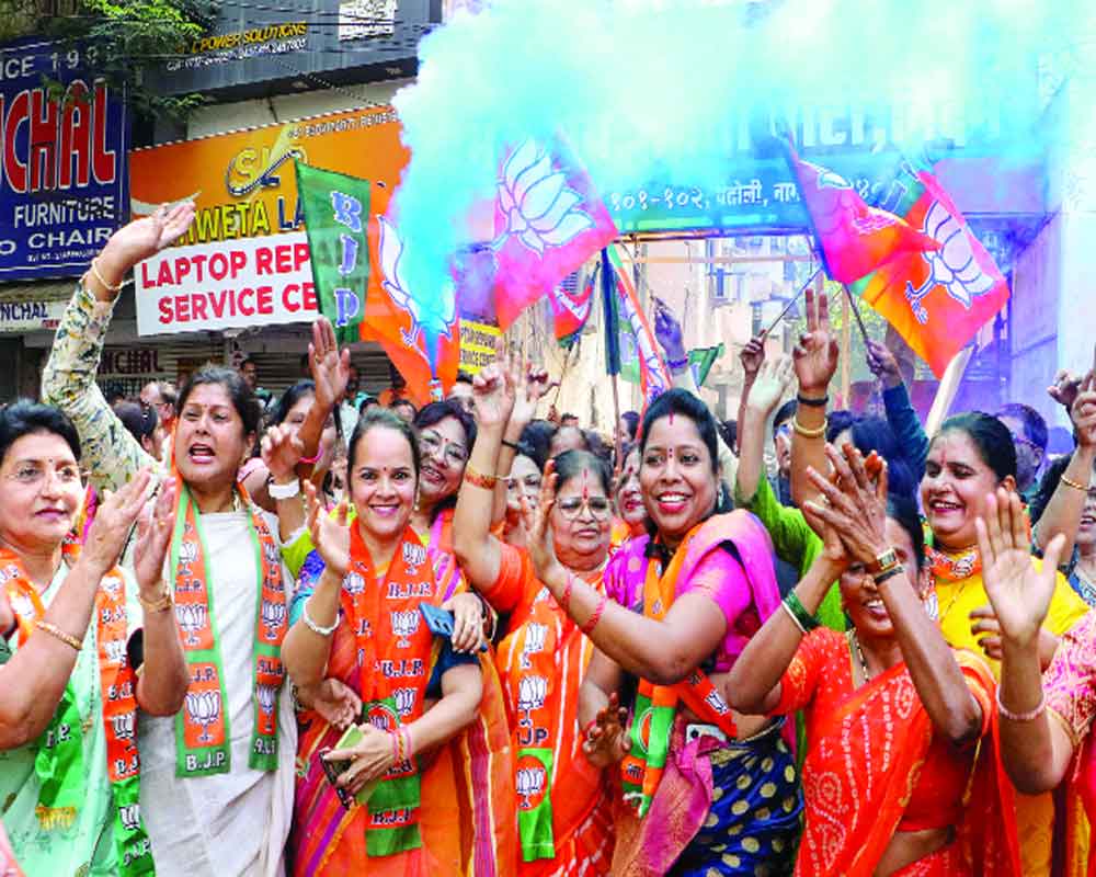 BJP juggernaut rolls in Hindi Heartland