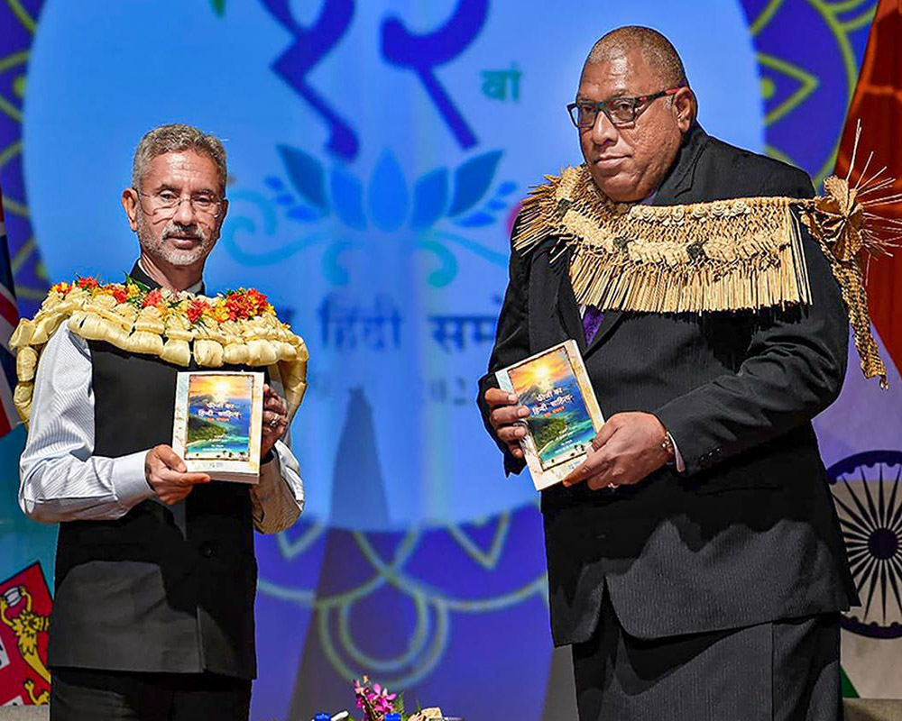 EAM Jaishankar, Fijian President Katonivere jointly inaugurate 'Solarisation Project' in Fiji