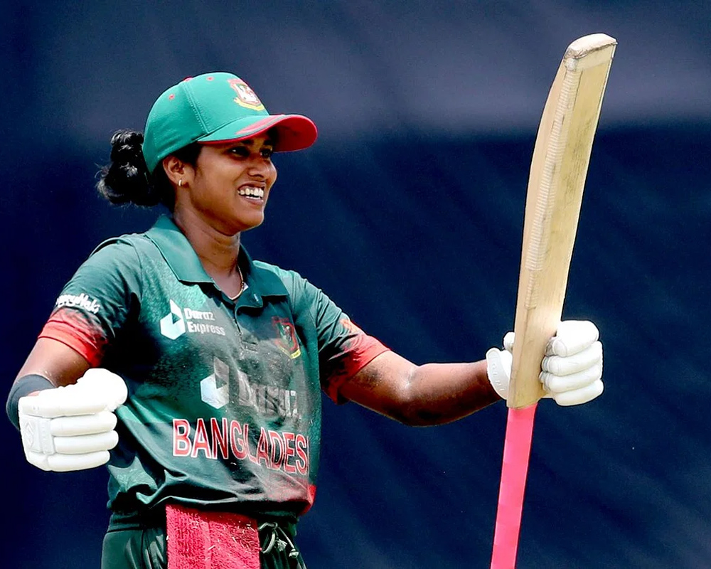 Fargana Hoque's maiden ton takes Bangladesh women to 225/4 against India