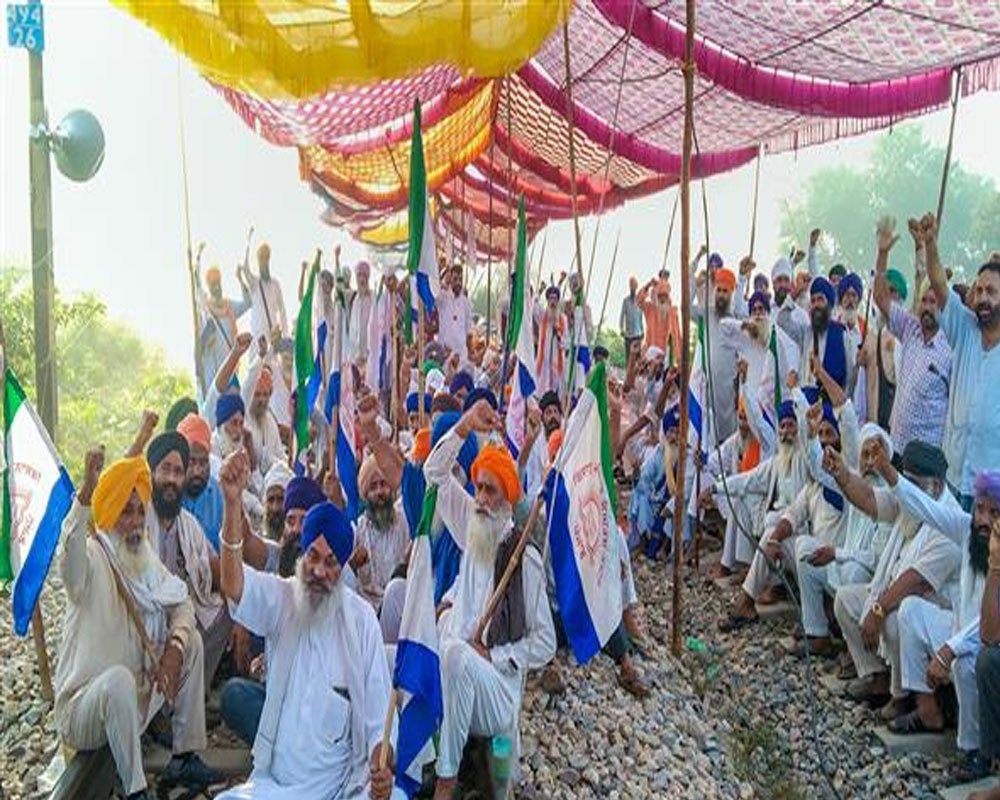 Farmers' stir in Punjab: Train movement hit, some farmers block ...