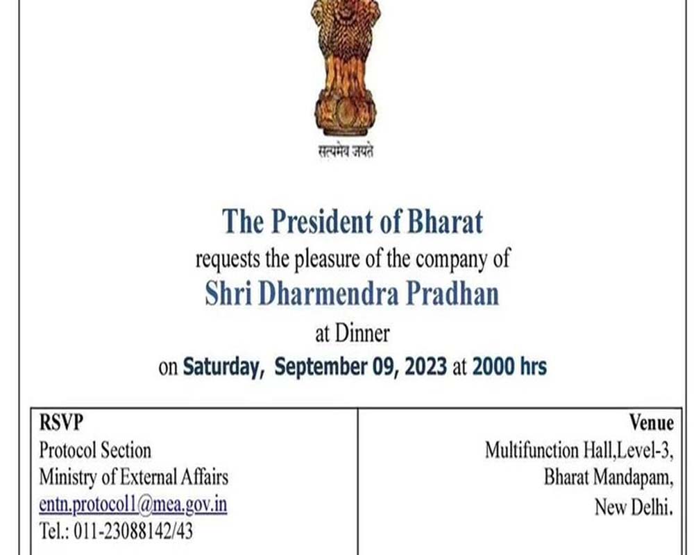 G20 dinner invite describes Murmu 'as President of Bharat', triggers political slugfest