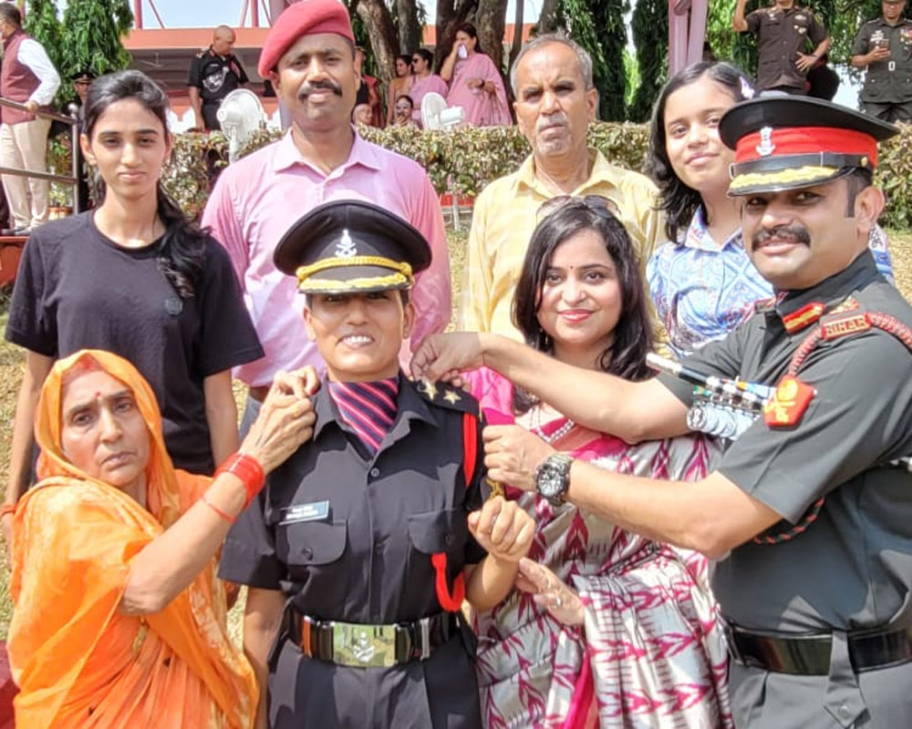 Galwan hero's wife becomes Army officer; posted to eastern Ladakh