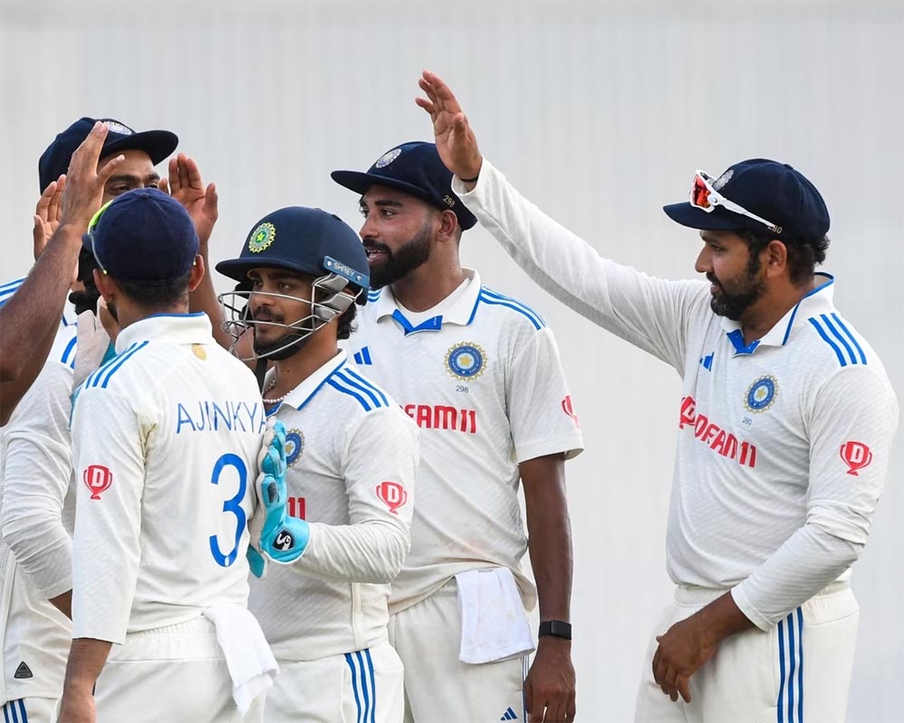 India slips to 2nd in WTC standings after draw with WI