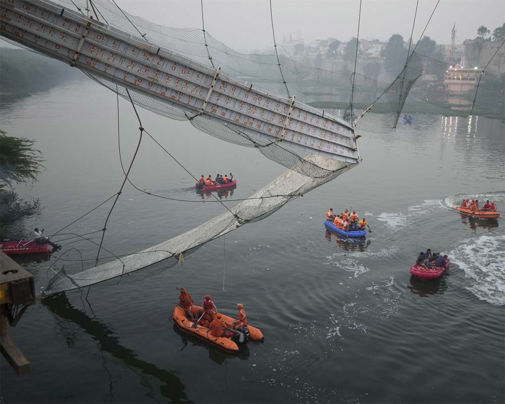 Morbi bridge collapse: Guj HC orders Oreva to deposit Rs 5 cr in four weeks