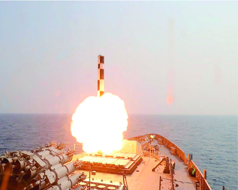 Navy test-fires BrahMos missile successfully