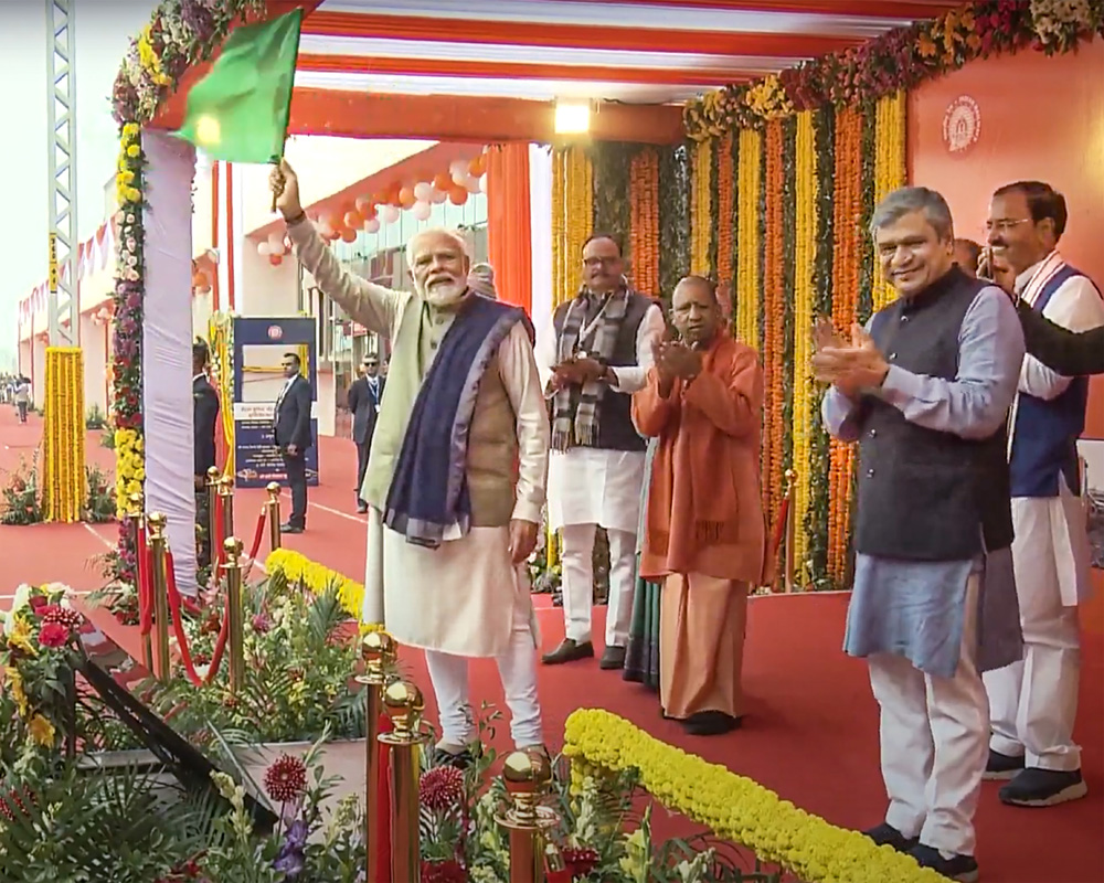 PM inaugurates redeveloped Ayodhya railway station, flags off 8 trains