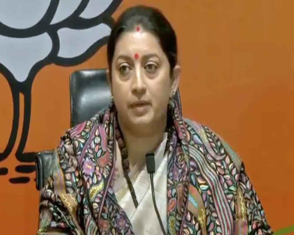 Rahul Gandhi ignored development of Amethi but built guest house for himself: Smriti Irani