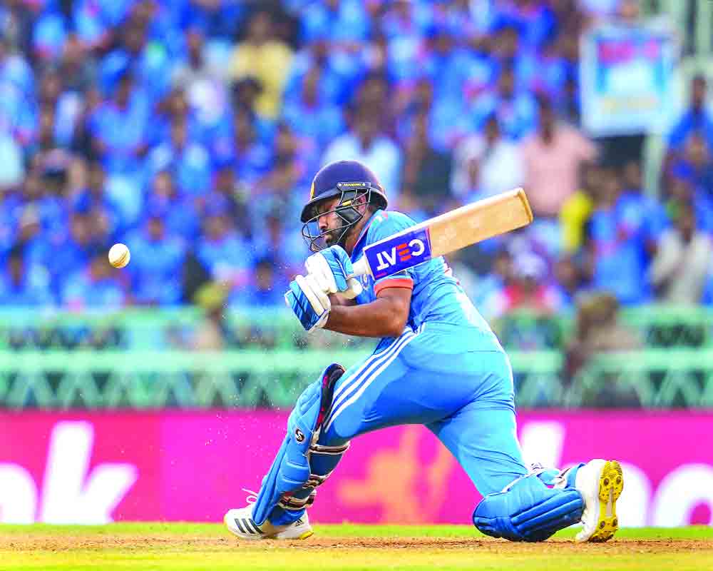 Rohit's remarkable innings shines, ordinary batting effort as India restricted to 229/9