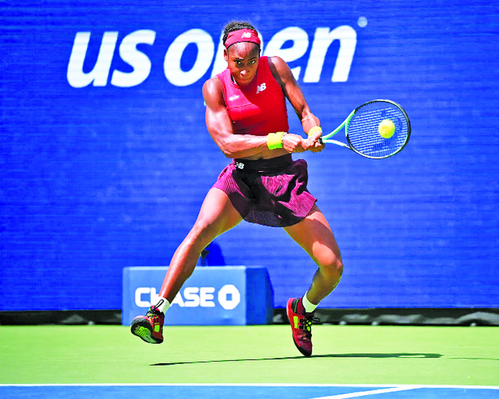 Smiling Gauff Romps Into US Open Semi-finals