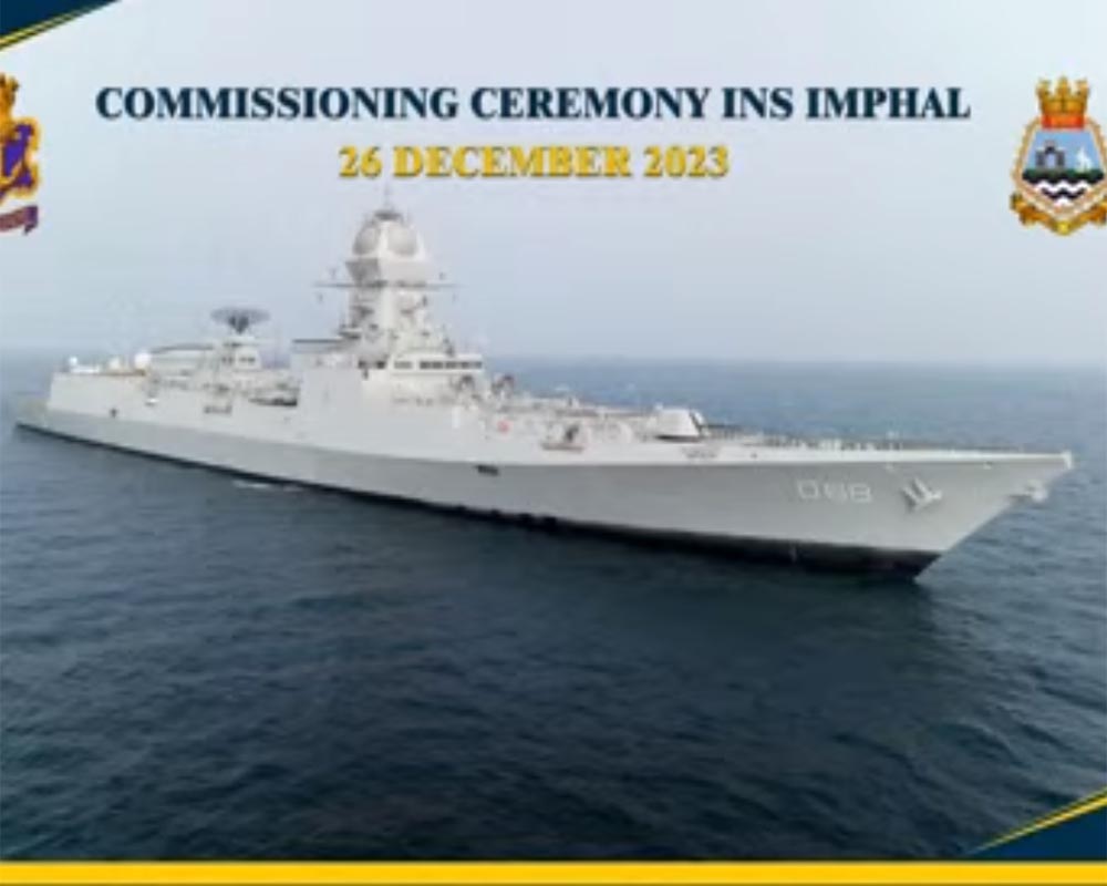 Stealth guided missile destroyer Imphal commissioned into Navy