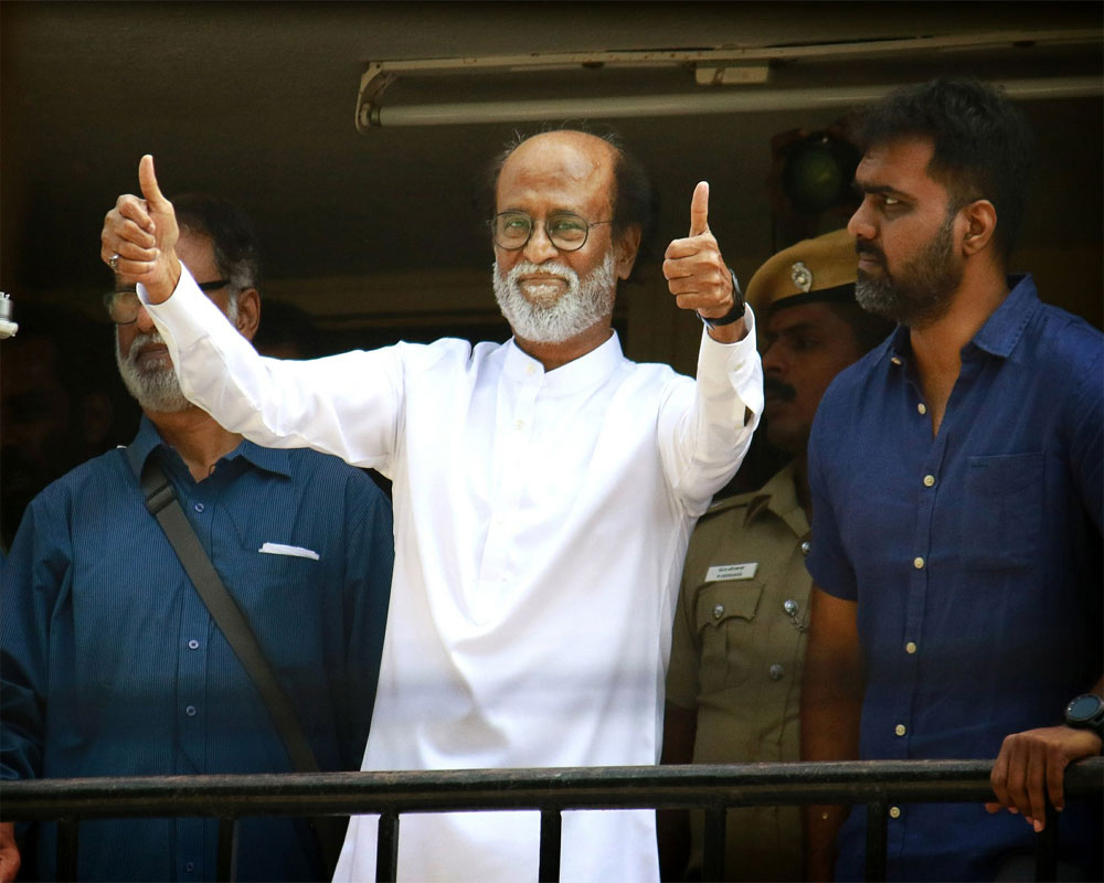 TN CM, actors greet Rajini on his 73rd birthday