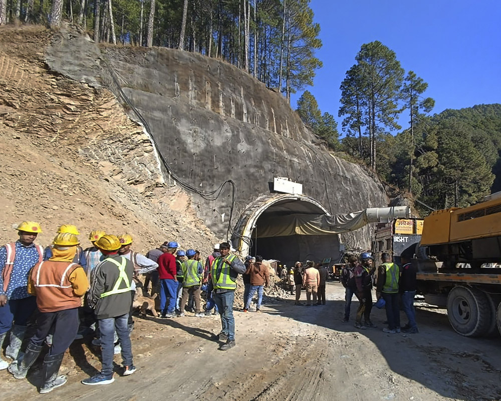 Uttarkashi tunnel collapse: Rescuers establish communication with trapped workers, food, water being supplied