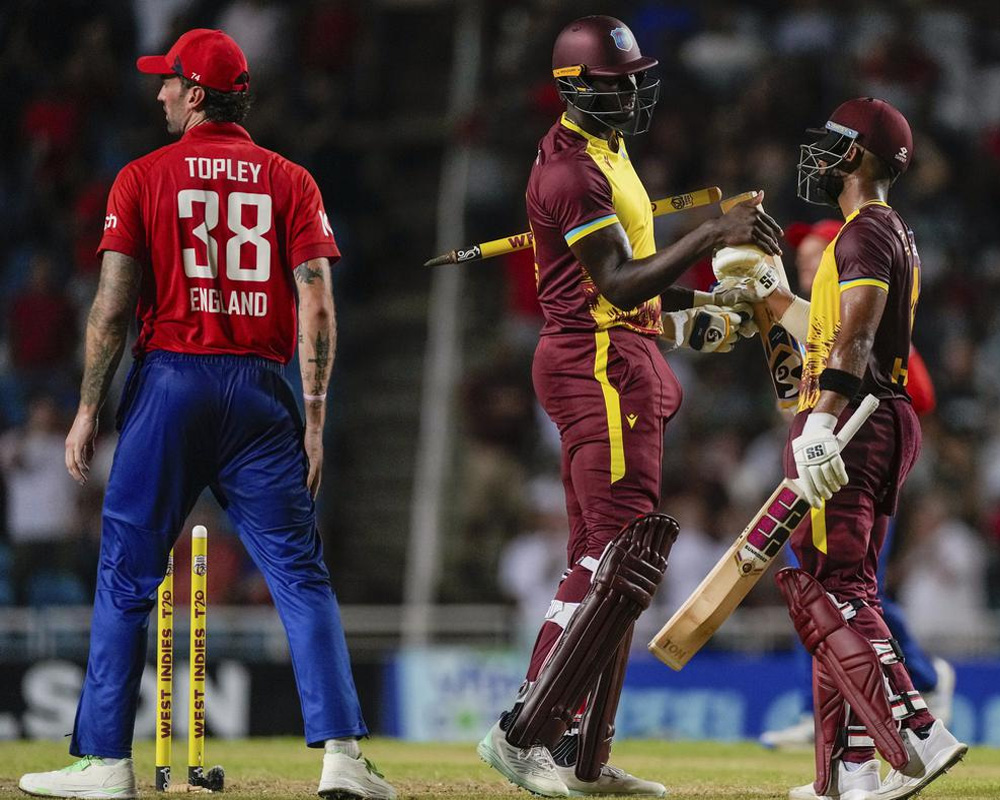 West Indies wins T20 series from England in tense final match