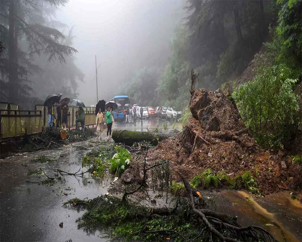 14 roads closed across Himachal due to heavy rain, yellow alert issued till July 26