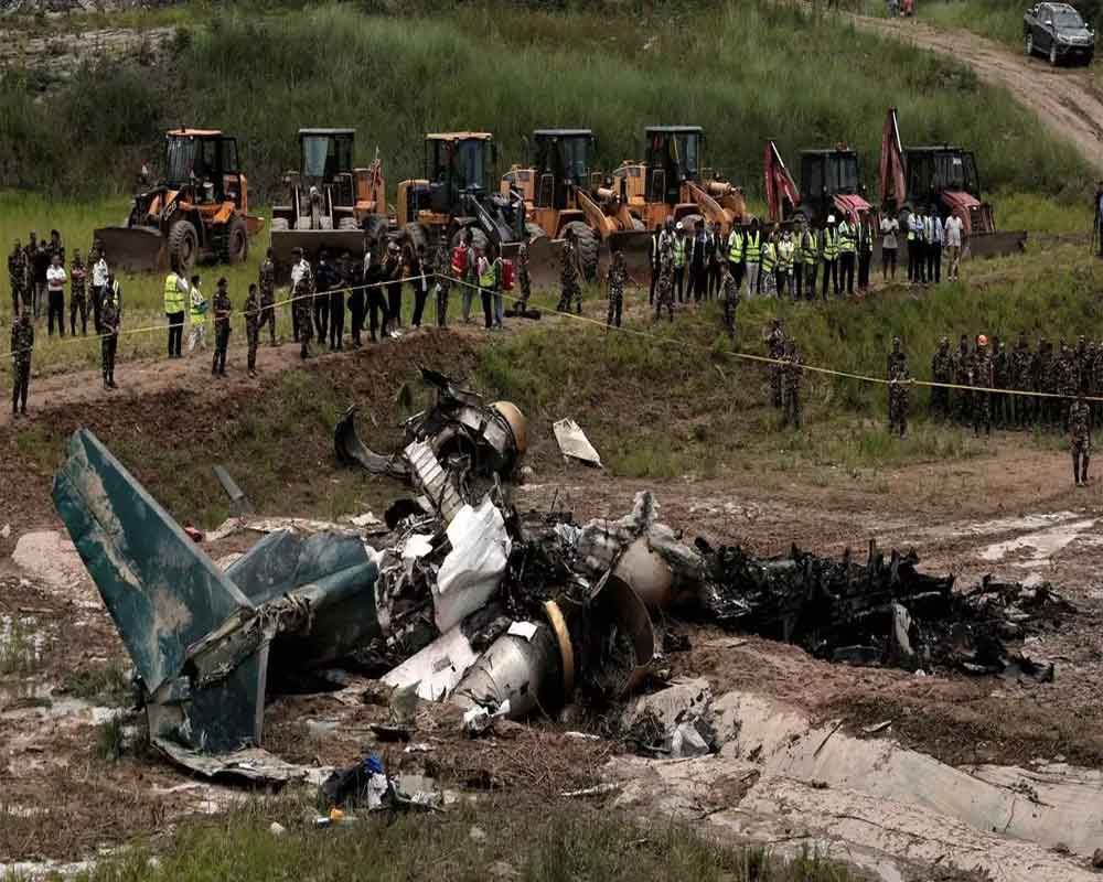 18 killed as private airline plane crashes during takeoff at Kathmandu, pilot survives