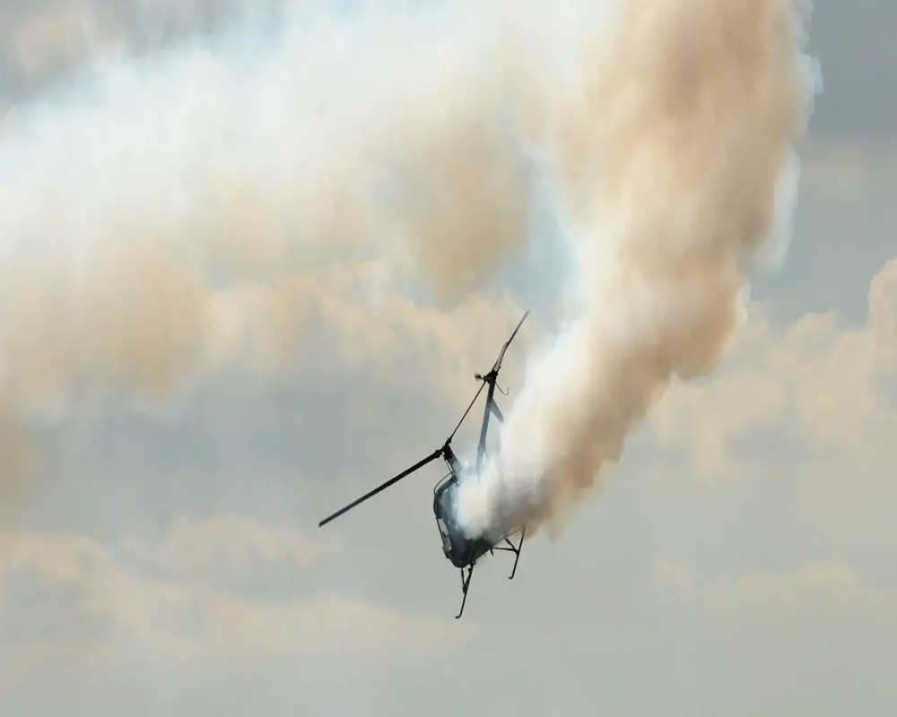 2 pilots among 3 killed as helicopter crashes, bursts into flames in Pune