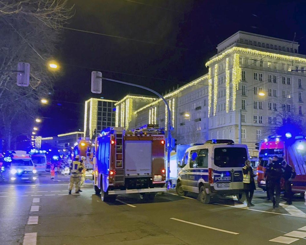 At least 2 dead and 60 hurt after car drives into German Christmas market in suspected attack