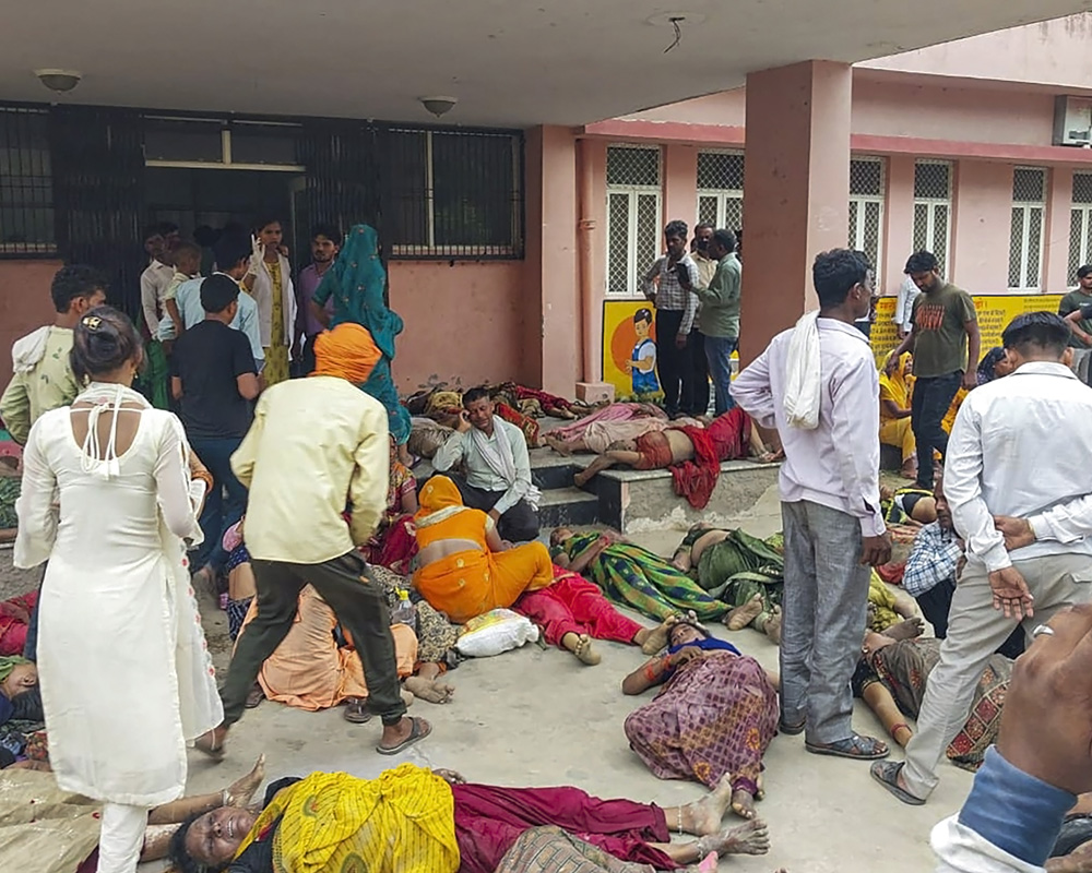 At least 27 people killed in stampede at 'satsang' in UP's Hathras