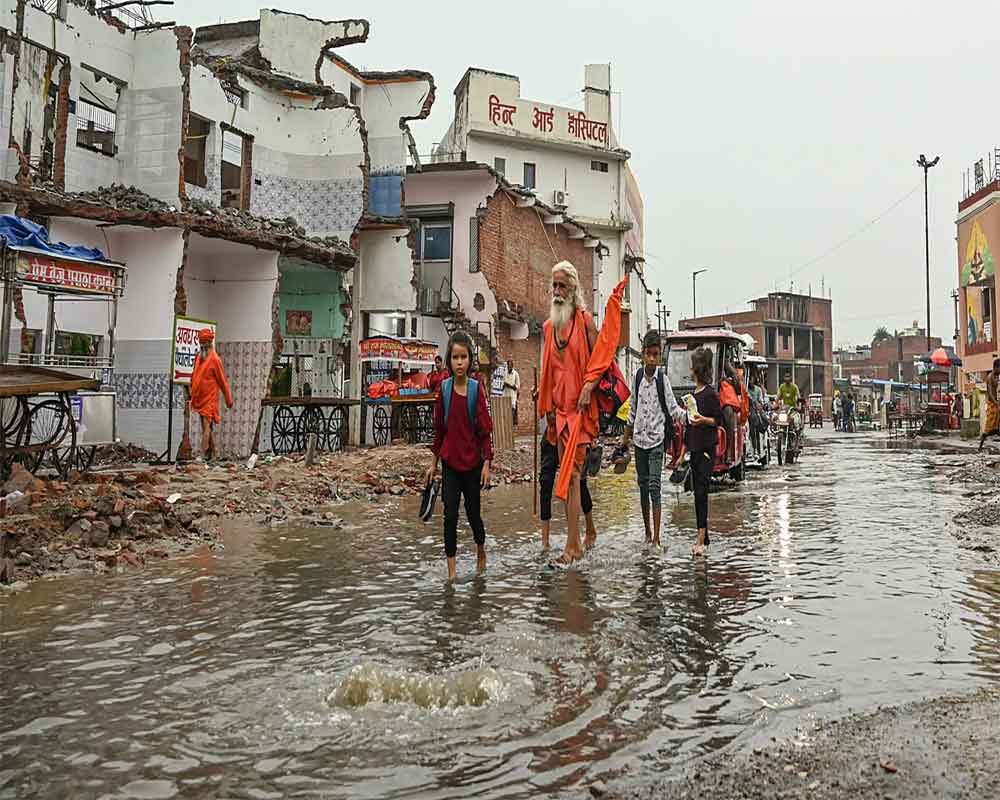 Ayodhya: UP govt suspends six officials after road cave-ins, waterlogging on Ram Path