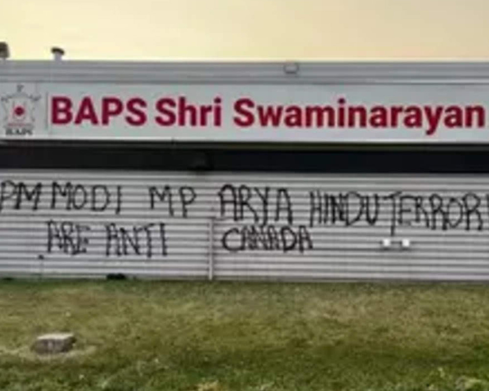 BAPS Hindu temple vandalised in Canada
