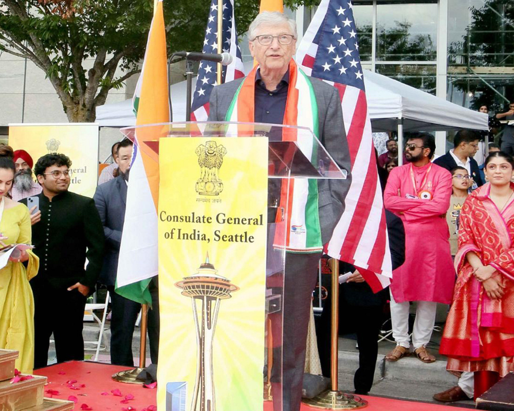 Bill Gates flags off 1st Indian Independence Day celebration in Seattle