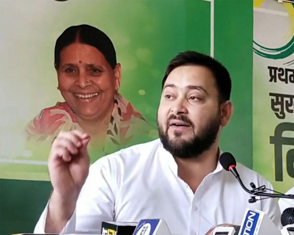 BJP creates division in society: Tejashwi