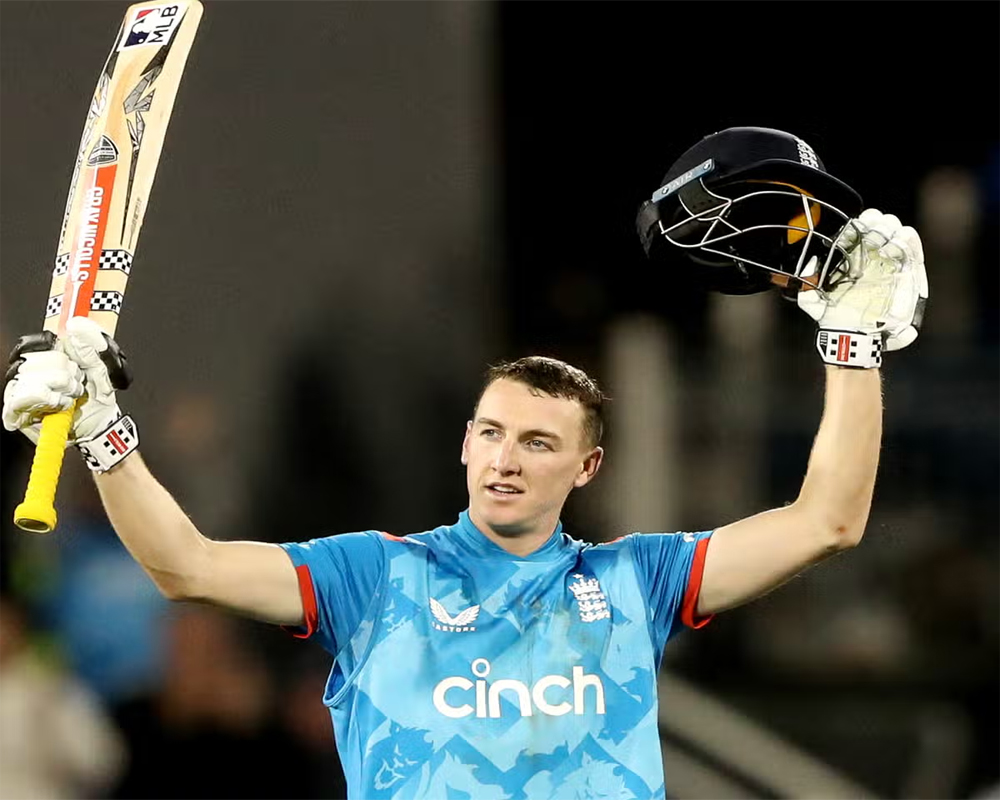 Brook hits century as England keeps ODI series alive by ending Australia's 14-match winning run