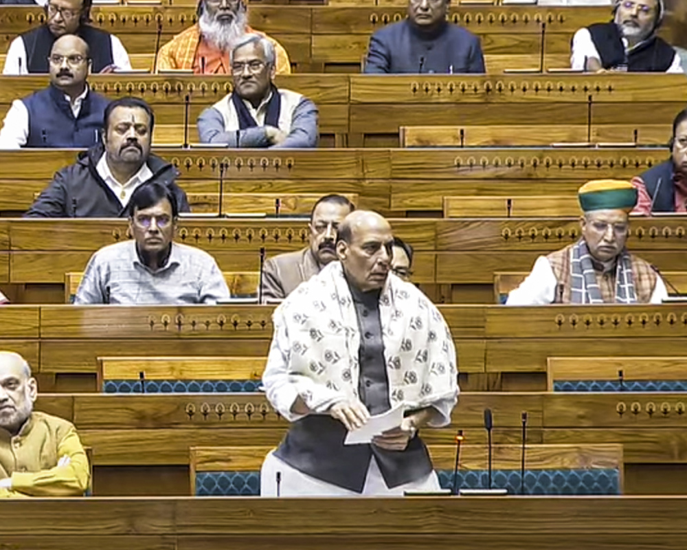 Constitution debate: Rajnath attacks Cong, says one party tried to 'hijack' framing of Constitution