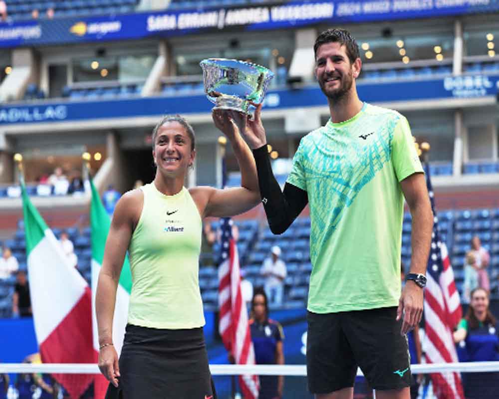 Errani and Vavassori win US Open mixed doubles title in Young’s final