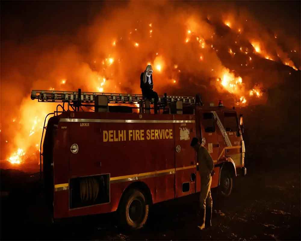 Fire breaks out at plastic bag manufacturing unit in outer Delhi