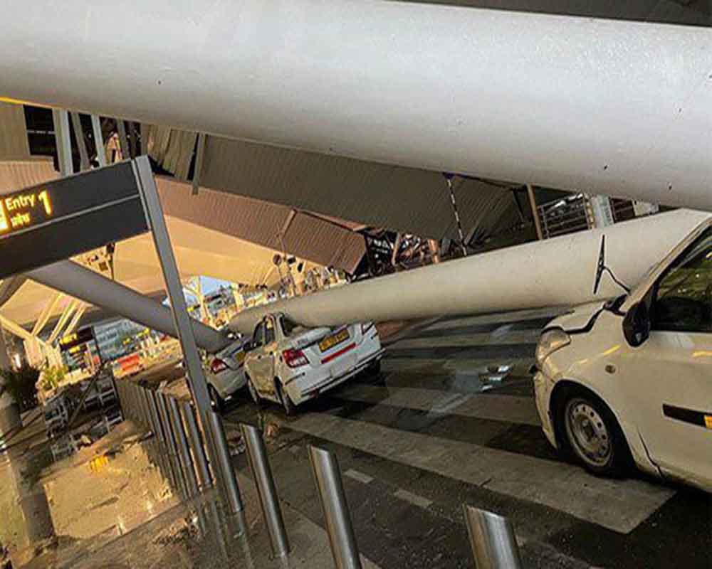 Flight operations suspended at Delhi airport T1 after roof collapse