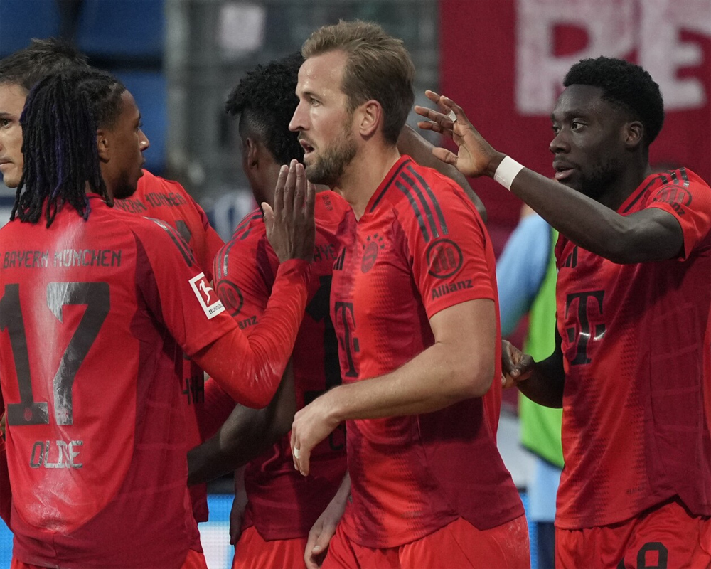 Harry Kane scores his 15th goal of the season as Bayern Munich cruises to 5-0 win at Bochum