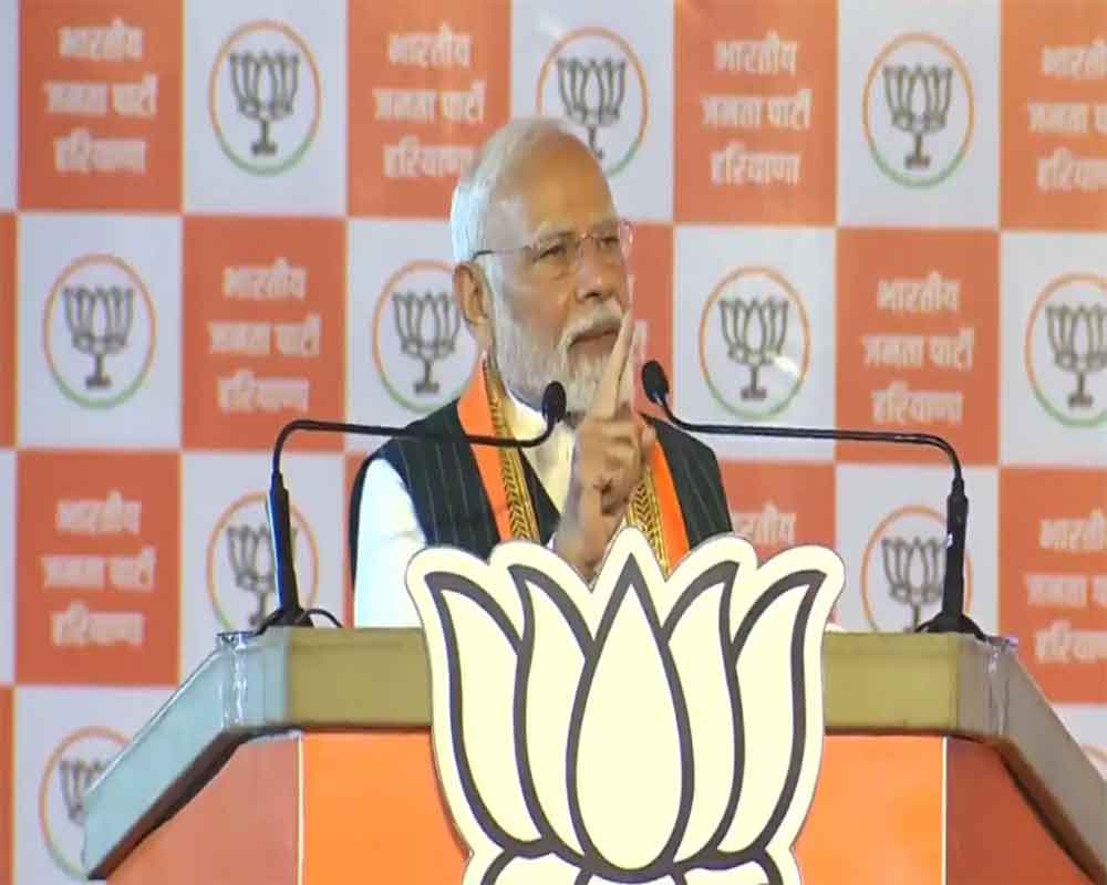 Haryana has decided BJP will score hat-trick: PM Modi at poll rally in Kurukshetra