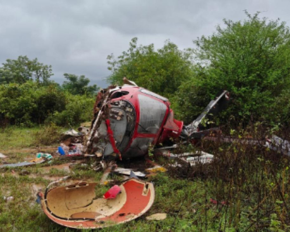 Hyderabad-bound helicopter crashes in Pune; 4 occupants survive mishap