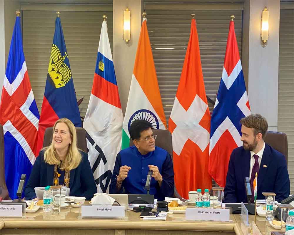 India, EFTA to sign free trade agreement tomorrow