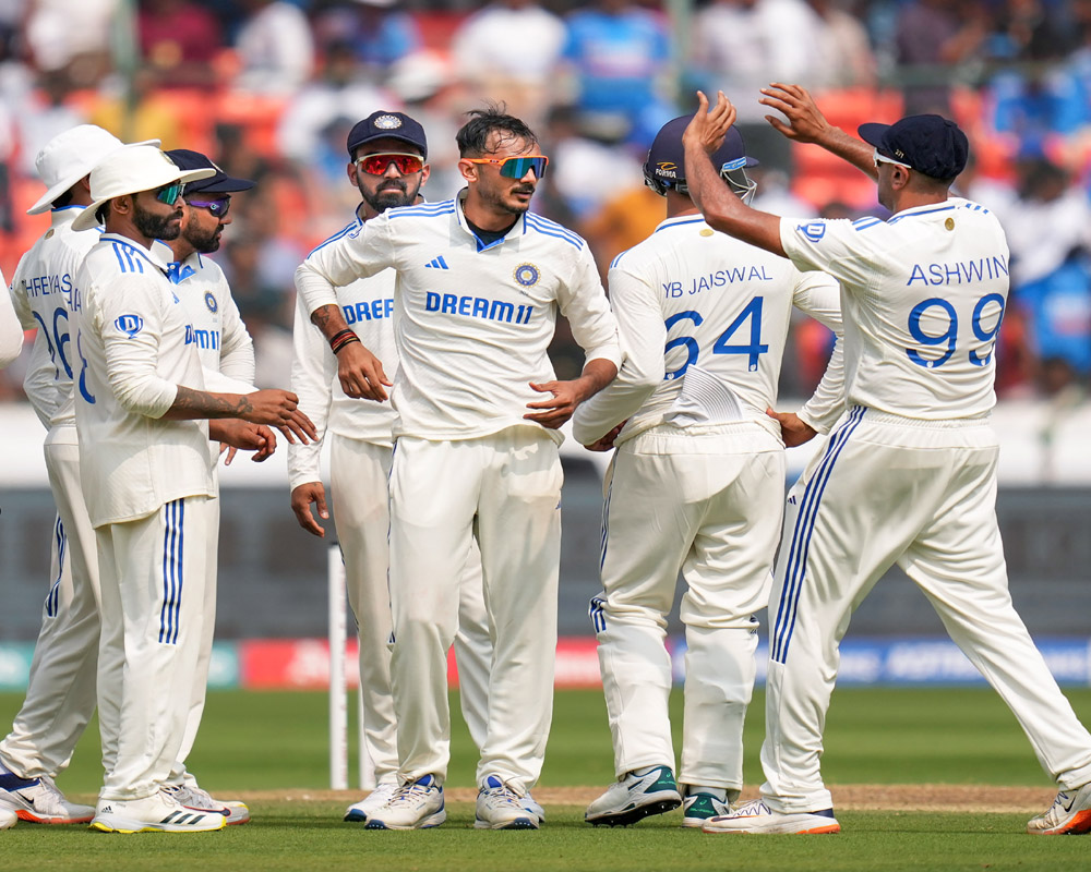 Indian spinners reduce England to 215/8 at tea