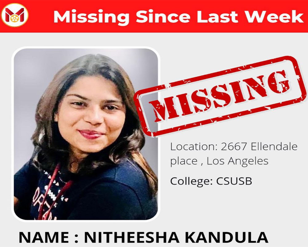 Indian student missing in US