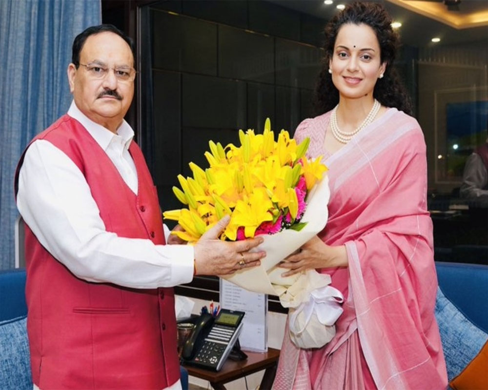 Kangana Ranaut meets BJP chief Nadda days after her remarks on farmers protest