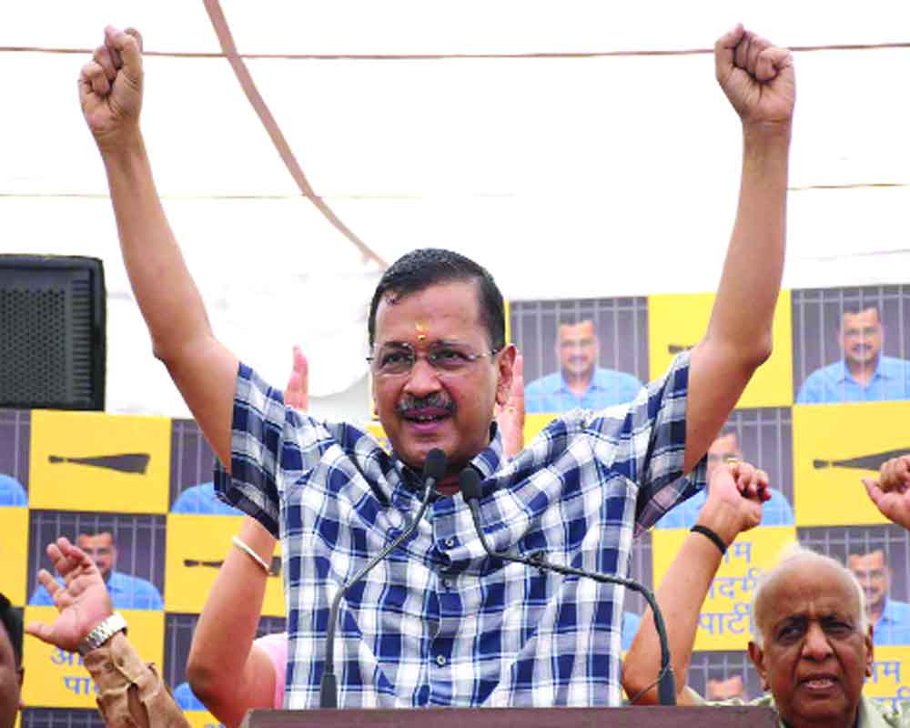 KEJRIWAL SPIRIT BACK IN DELHI