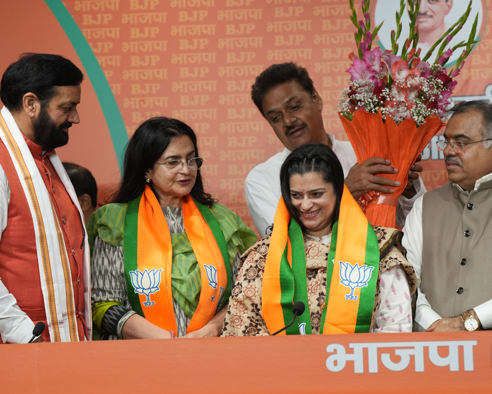 Kiran Choudhry, daughter join BJP ahead of Haryana assembly polls