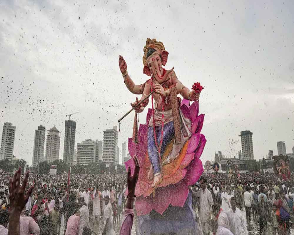 Maharashtra CM, other leaders bring home Lord Ganesh as 10-day festival begins